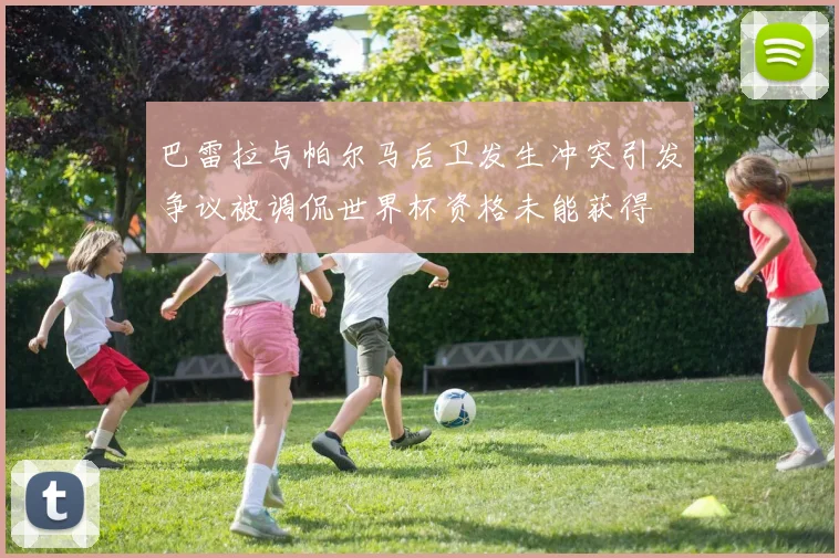 巴雷拉与帕尔马后卫发生冲突引发争议被调侃世界杯资格未能获得