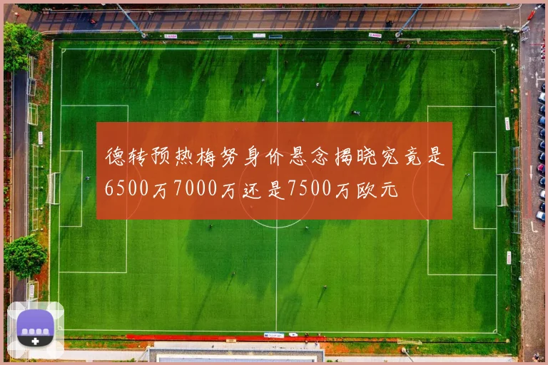 德转预热梅努身价悬念揭晓究竟是6500万7000万还是7500万欧元